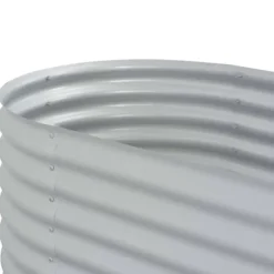 Odlingslåda upphöjd galvaniserat stål 320x80x81 cm silver - Upphöjd Odlingslåda - Upphöjda Odlingslådor - Home & Living