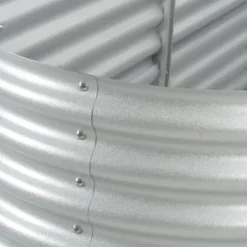 Odlingslåda upphöjd galvaniserat stål 320x80x81 cm silver - Upphöjd Odlingslåda - Upphöjda Odlingslådor - Home & Living