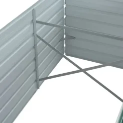 Odlingslåda upphöjd galvaniserat stål 240x80x45 cm grön