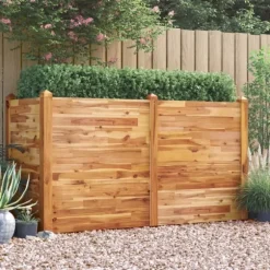 Odlingslåda upphöjd 160x60x84 cm massivt akaciaträ