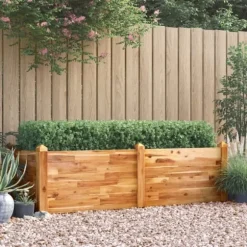 Odlingslåda upphöjd 160x60x44 cm massivt akaciaträ