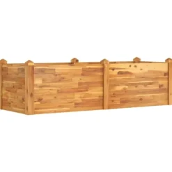 Odlingslåda upphöjd 160x60x44 cm massivt akaciaträ