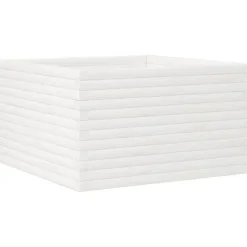 Odlingslåda vit 80x80x45,5 cm massiv furu