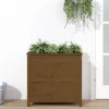 Odlingslåda 82,5x40x78 cm honungsbrun massiv furu