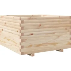 Odlingslåda 80x80x49,5 cm massivt furuträ