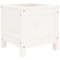 Odlingslåda 40x40x39 cm vit massiv furu