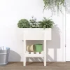 Odlingslåda 62x30x69 cm vit massiv furu