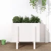 Odlingslåda 62x50x57 cm vit massiv furu