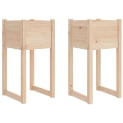 Odlingslådor 2 st i massiv furu | Storlek: 40x40x81 cm