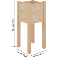 Odlingslådor 2 st 31x31x70 cm massiv furu - Upphöjd Odlingslåda - Upphöjda Odlingslådor - Home & Living