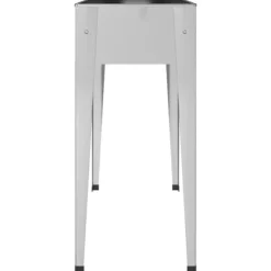 Odlingslådor i galvaniserat stål - Hållbara och dekorativa | 2 st | Färg: Silver | Storlek: 90x40x80 cm