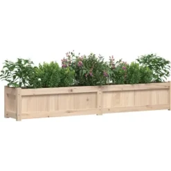 Odlingslådor i massiv furu - 2 st planteringslådor | Färg: Naturlig | Storlek: Standard