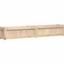 Odlingslådor i massiv furu - 2 st planteringslådor | Färg: Naturlig | Storlek: Standard