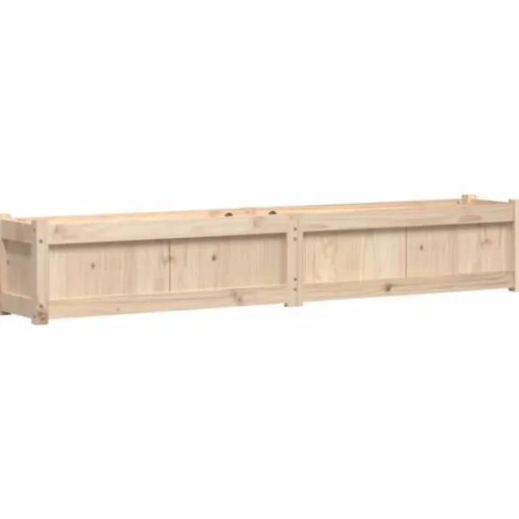 Odlingslådor i massiv furu - 2 st planteringslådor | Färg: Naturlig | Storlek: Standard