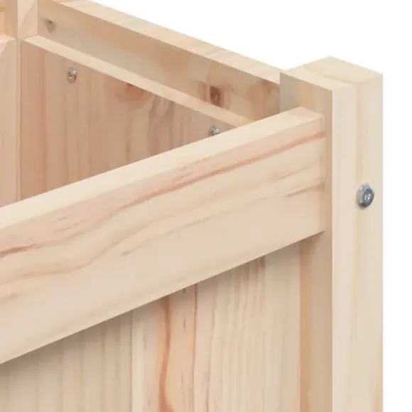 Odlingslådor i massiv furu - 2 st planteringslådor | Färg: Naturlig | Storlek: Standard