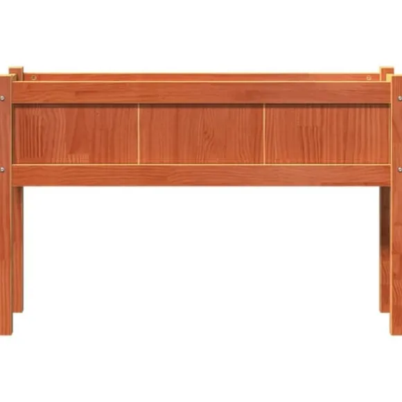 Odlingslådor i massiv furu - 2 st med ben, vaxbrun | Färg: Vaxbrun | Storlek: (specificera storlek om tillgängligt)