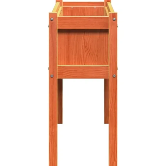 Odlingslådor i massiv furu - 2 st med ben, vaxbrun | Färg: Vaxbrun | Storlek: (specificera storlek om tillgängligt)