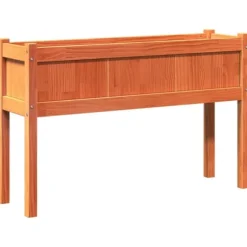 Odlingslådor i massiv furu - 2 st med ben, vaxbrun | Färg: Vaxbrun | Storlek: (specificera storlek om tillgängligt)