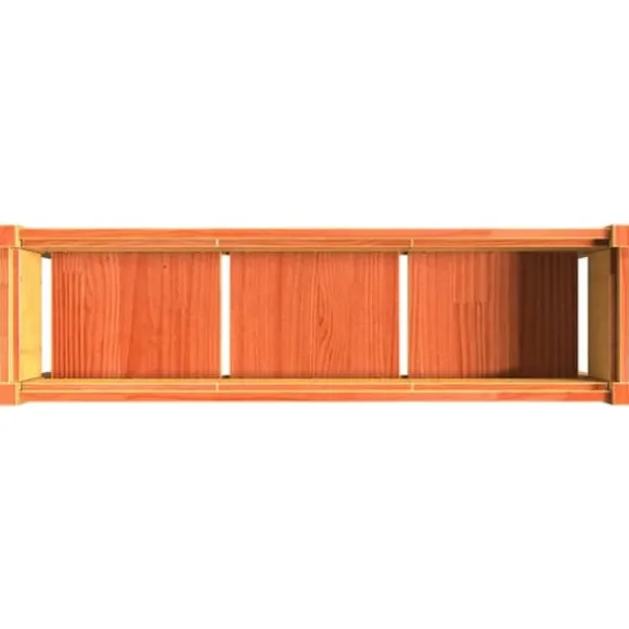 Odlingslådor i massiv furu - 2 st med ben, vaxbrun | Färg: Vaxbrun | Storlek: (specificera storlek om tillgängligt)