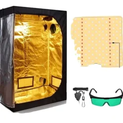 Odlingstält, Fullspektrum LED, Energisystem med hög effektivitet,150x150x200cm kit, Kit E