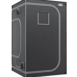 Odlingstält, 122x122x203 cm, Svart, 2000D Oxfordtyg