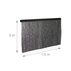 Ogräsduk, 150x5000 cm, Svart