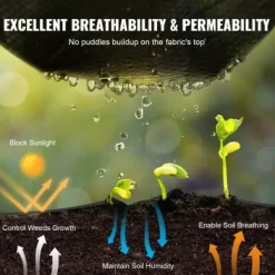 Ogräsduk, 120x1520 cm, Svart, Polypropen