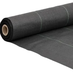 Ogräsmatta i slitstarkt PP - Ogräsbekämpning och vattengenomsläpplighet | Storlek: 0,5x100 m | Färg: Svart