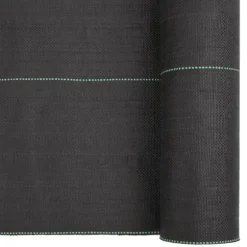 Ogräsmatta i slitstarkt PP - Ogräsbekämpning och vattengenomsläpplighet | Storlek: 0,5x100 m | Färg: Svart