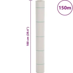 Ogräsmatta i slitstarkt PP - Ogräsbekämpning | Storlek: 1x150 m | Färg: Vit