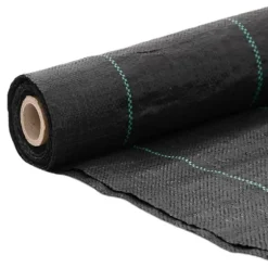 Ogräsmatta i svart polypropen - Ogräsdämpande membran | Storlek: 2x50 m