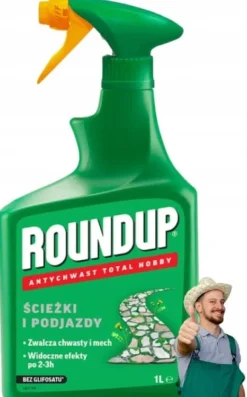 Ogräsmedel för trottoarer och uppfarter 1L spray Roundup