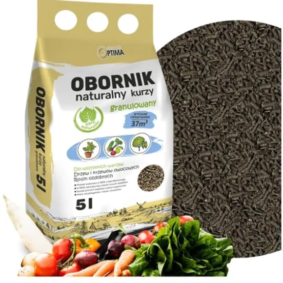 Optima Granulerad Kycklinggödsel 5l Naturligt ECO-gödselmedel Biovita