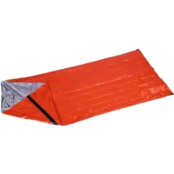 Orange återanvändbar nödsovsäck - termiskt vattentät för camping, resor och överlevnad