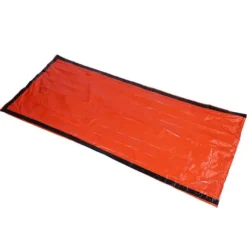 Orange återanvändbar nödsovsäck - termiskt vattentät för camping, resor och överlevnad