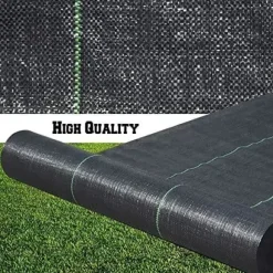 Orchard ogräsrensningsduk gräsmatta jordduk växthus trädgårdsarbete jordduk 10m x 2m ogräsduksduk jordskyddsfilm