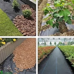 Orchard ogräsrensningsduk gräsmatta jordduk växthus trädgårdsarbete jordduk 10m x 2m ogräsduksduk jordskyddsfilm