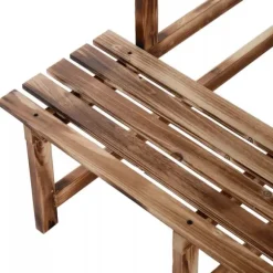 Outsunny Blomstertrappa i Granträ - 3 steg, 80x80x78cm, Natur