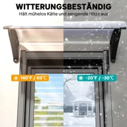 Outsunny Dfferrfredstage, Polykarbonat, Transparent, 100x75 cm