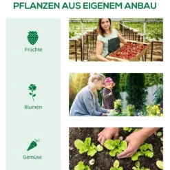 Outsunny Folietunnel med fönster, Växthus för trädgården, 180x90x70 cm, Grön