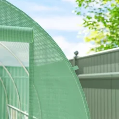 Outsunny Folietunnel VCxthus GrCn 350x200x200cm PE/Stahl