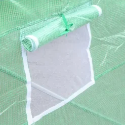 Outsunny Folieväxthus Växthus Kallbänk Tomathus Sadeltak 450 × 300B × 205H cm