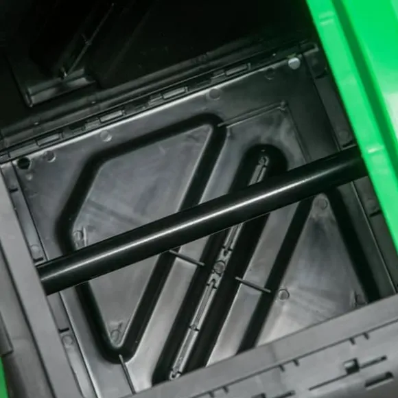 Outsunny Snurrkompost 65L i Plast Grön/Svart - Vädertålig Trädgårdskompost med Ventilationssystem