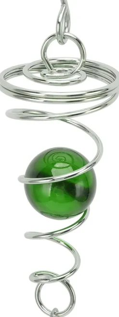 2-pack blickboll spiralsvans, vindvridningsstabilisator med hängande roterande krok dekorativ vindvridningssvans kristallkula glaskula roterande häng | CDON