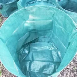 2-pack bärbar trädgårdspåse - 272L hållbara hopfällbara trädgårdsavfallspåsar - lövpåsar