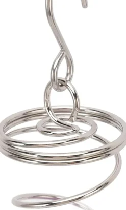 2-pack Gazing Ball Spiral Vindsvängstabilisator Rostfritt Stål Spiral Vindspel För Utomhusbruk (Röd)