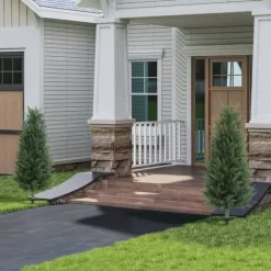 2-pack konstgjord cypress 100 cm med jordspjut, naturtrogen för trädgård & hem