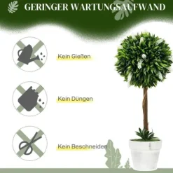 2-pack konstgjord lavendel 60 cm med kruka, realistisk konstblomma för hem & trädgård