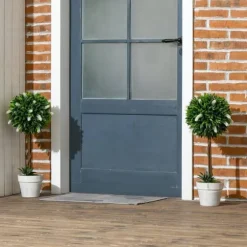 2-pack konstgjord lavendel 60 cm med kruka, realistisk konstblomma för hem & trädgård