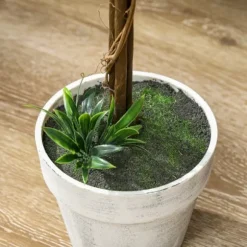 2-pack konstgjord lavendel 60 cm med kruka, realistisk konstblomma för hem & trädgård